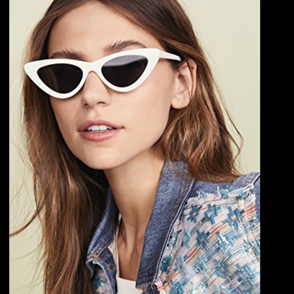 Adam Selman last Lolita sunglasses white